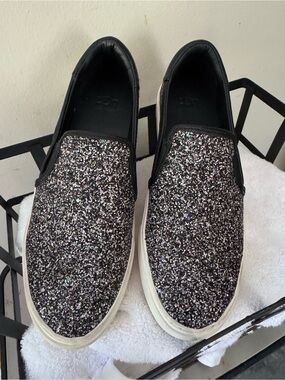 UGG JASS Chunky Glitter Black Women's Sneakers Size USA 8